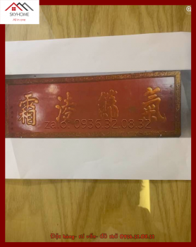 Hoành phi câu đối nhà thờ họ Triệu chữ KHÍ- TIẾT- LĂNG- SƯƠNG